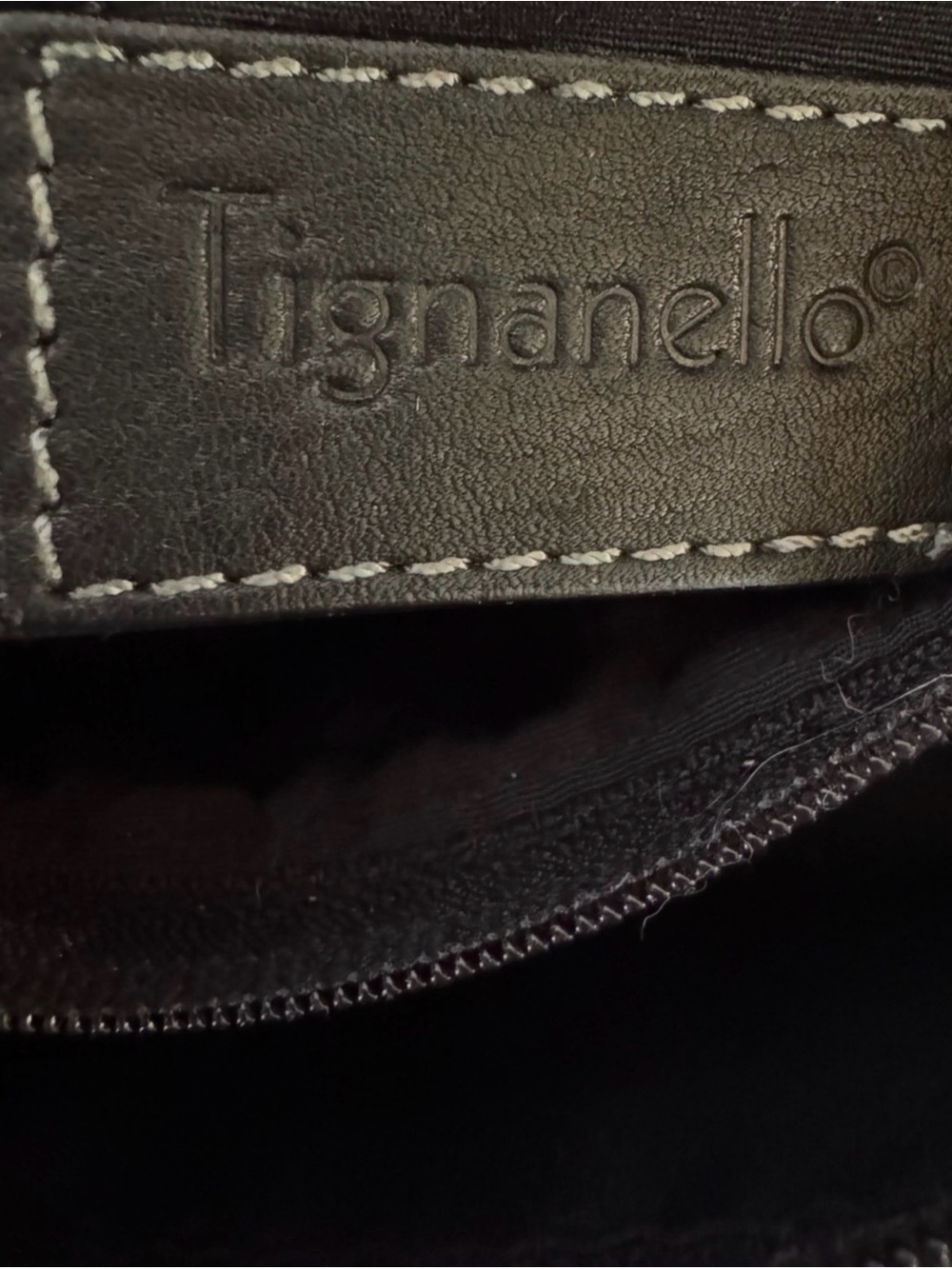 Tignanello EUC dual section leather crossbody - Picture 9 of 9